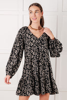 Once Again V-Neck Floral Dress-Dresses-Stay Foxy Boutique, Florissant, Missouri