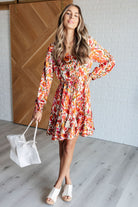 Once Upon a Dream V-Neck Balloon Sleeve Dress-Dresses-Stay Foxy Boutique, Florissant, Missouri