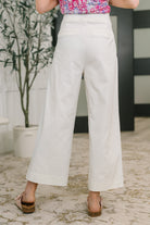Only Pair High Waisted Wide Leg Bottoms in Off White-Womens-Stay Foxy Boutique, Florissant, Missouri