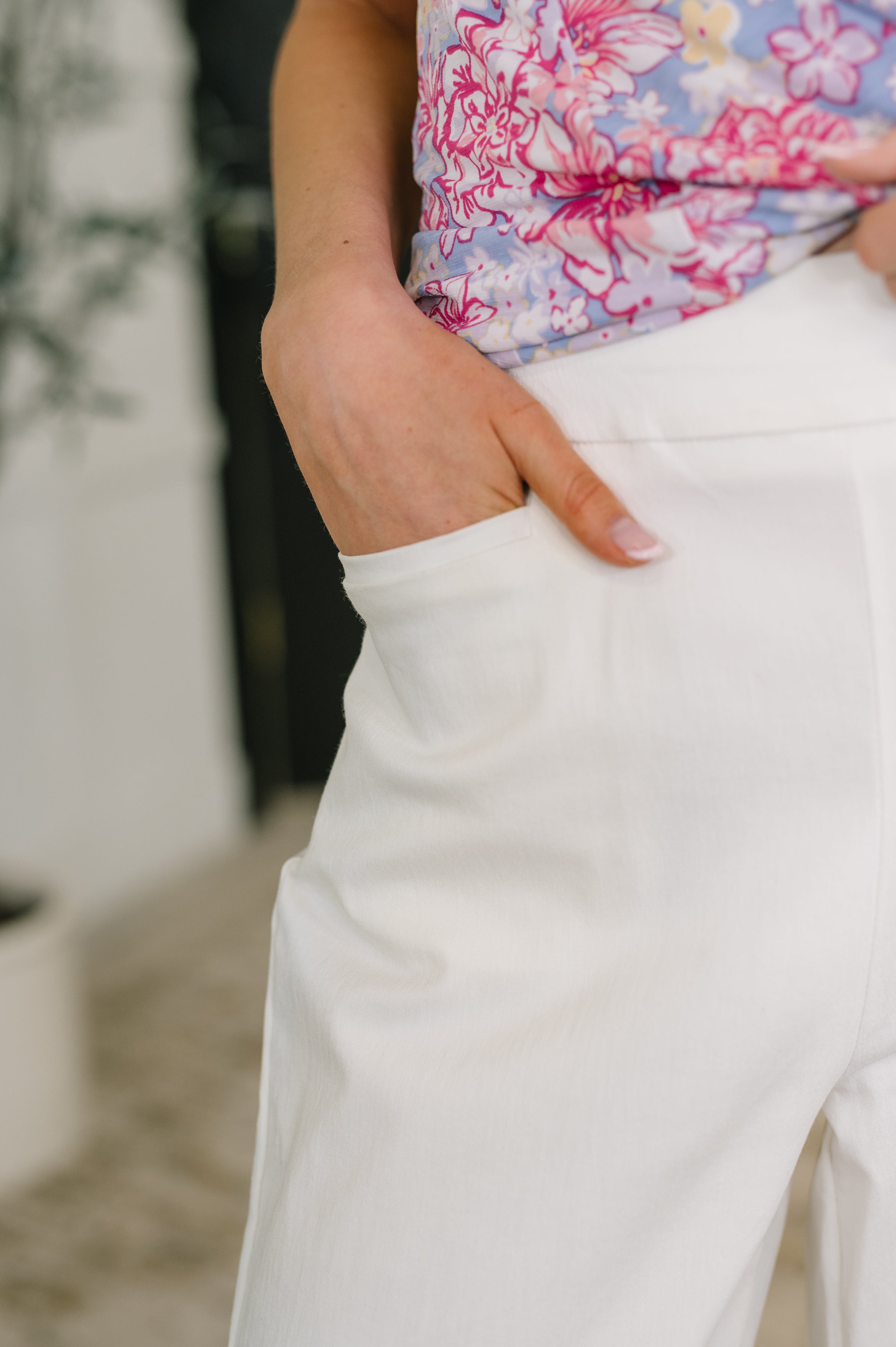 Only Pair High Waisted Wide Leg Bottoms in Off White-Womens-Stay Foxy Boutique, Florissant, Missouri