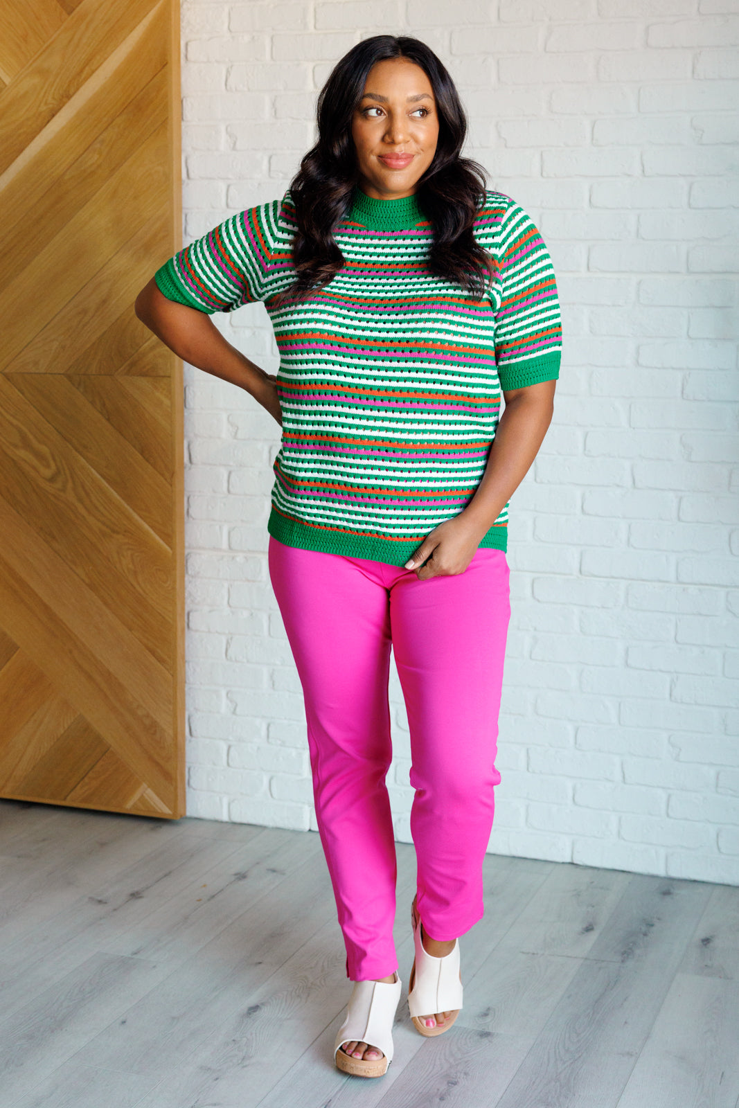 Our Situationship Knit Striped Top-Tops-Stay Foxy Boutique, Florissant, Missouri