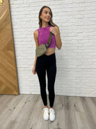 Over and Out Cropped Ribbed Tank in Lt Plum-Womens-Stay Foxy Boutique, Florissant, Missouri