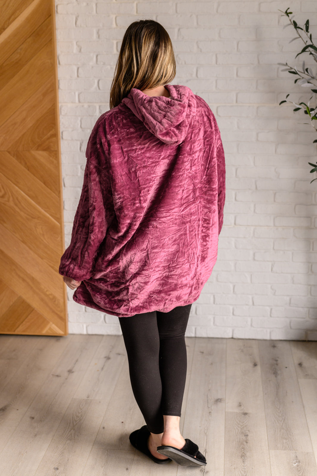 Oversized Velour Blanket Hoodie in Purple-Layers-Stay Foxy Boutique, Florissant, Missouri