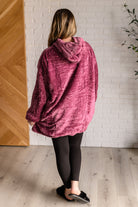 Oversized Velour Blanket Hoodie in Purple-Layers-Stay Foxy Boutique, Florissant, Missouri