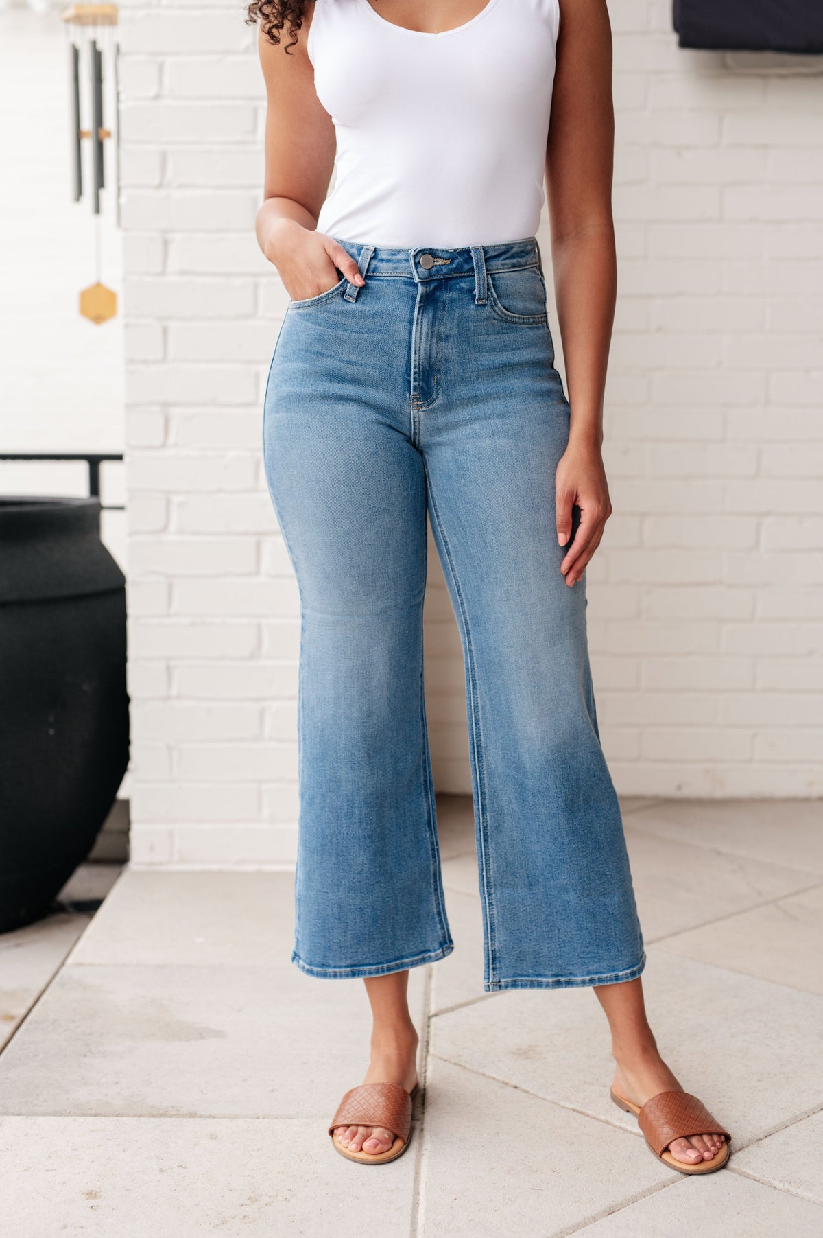 PREORDER: High Rise Wide Leg Jeans in Three Colors-Womens-Stay Foxy Boutique, Florissant, Missouri