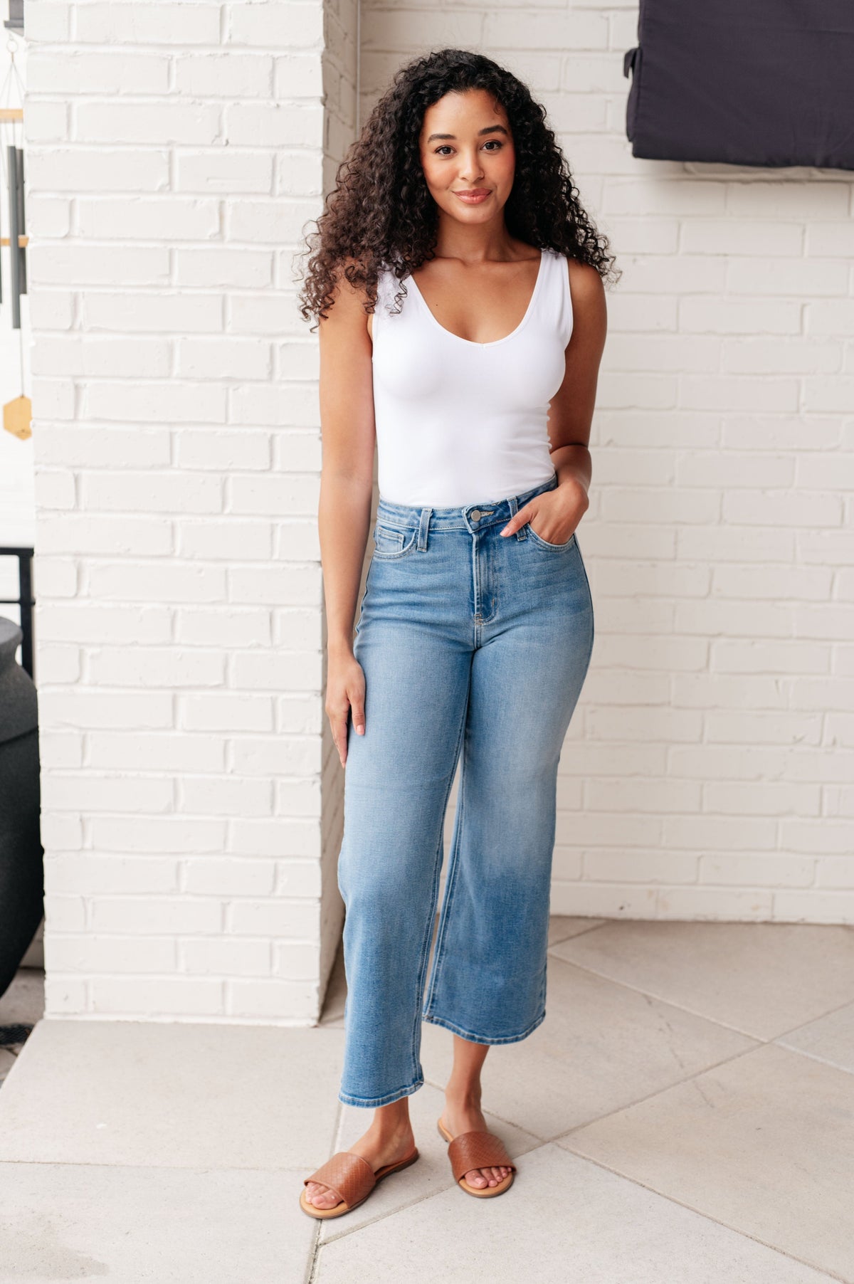 PREORDER: High Rise Wide Leg Jeans in Three Colors-Womens-Stay Foxy Boutique, Florissant, Missouri