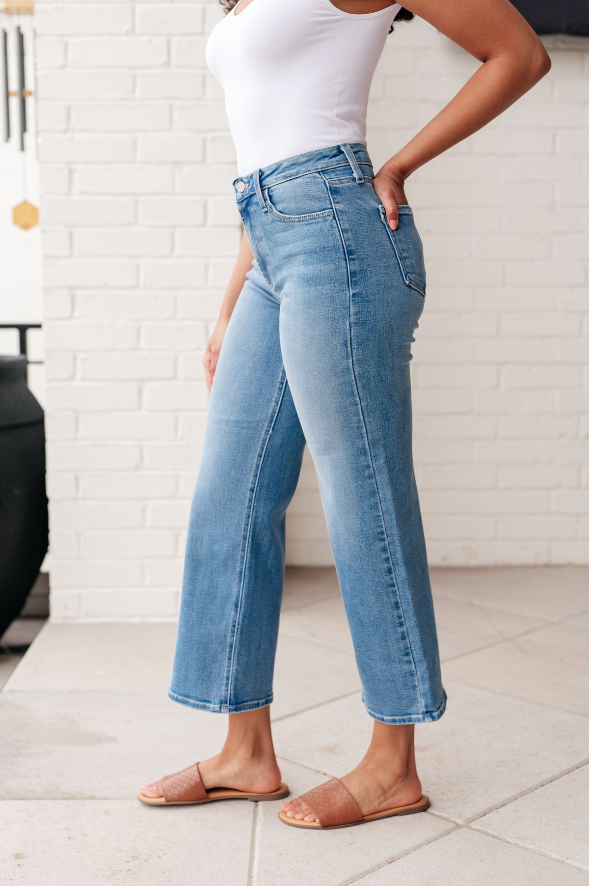 PREORDER: High Rise Wide Leg Jeans in Three Colors-Womens-Stay Foxy Boutique, Florissant, Missouri