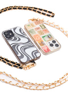 PU Leather Gold Chain Cell Phone Lanyard Set of 2-Accessories-Stay Foxy Boutique, Florissant, Missouri