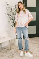 Painting the Roses Color Block Relaxed Top-Womens-Stay Foxy Boutique, Florissant, Missouri