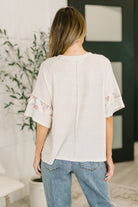 Painting the Roses Color Block Relaxed Top-Womens-Stay Foxy Boutique, Florissant, Missouri
