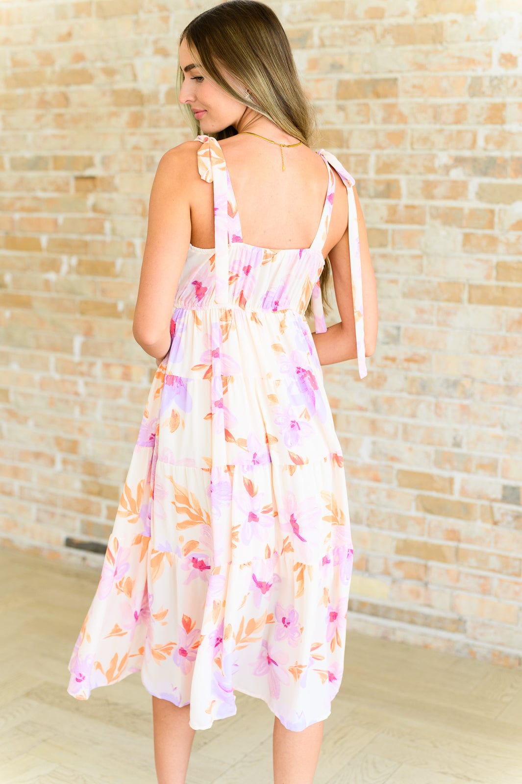 Pastel Petals Floral Midi Dress-Dresses-Stay Foxy Boutique, Florissant, Missouri