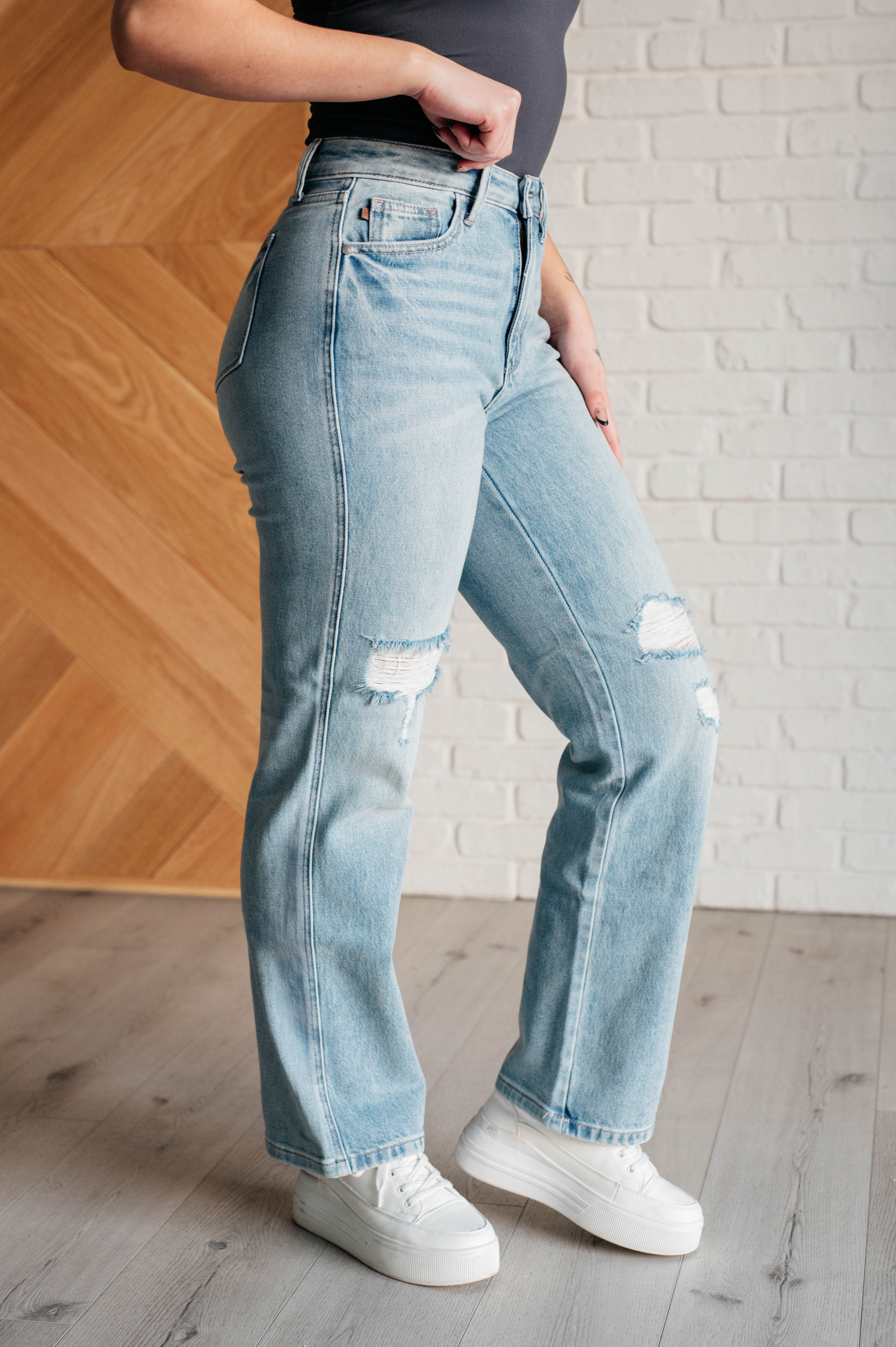 Patricia High Rise Rigid Magic 90's Straight Jeans-Womens-Stay Foxy Boutique, Florissant, Missouri