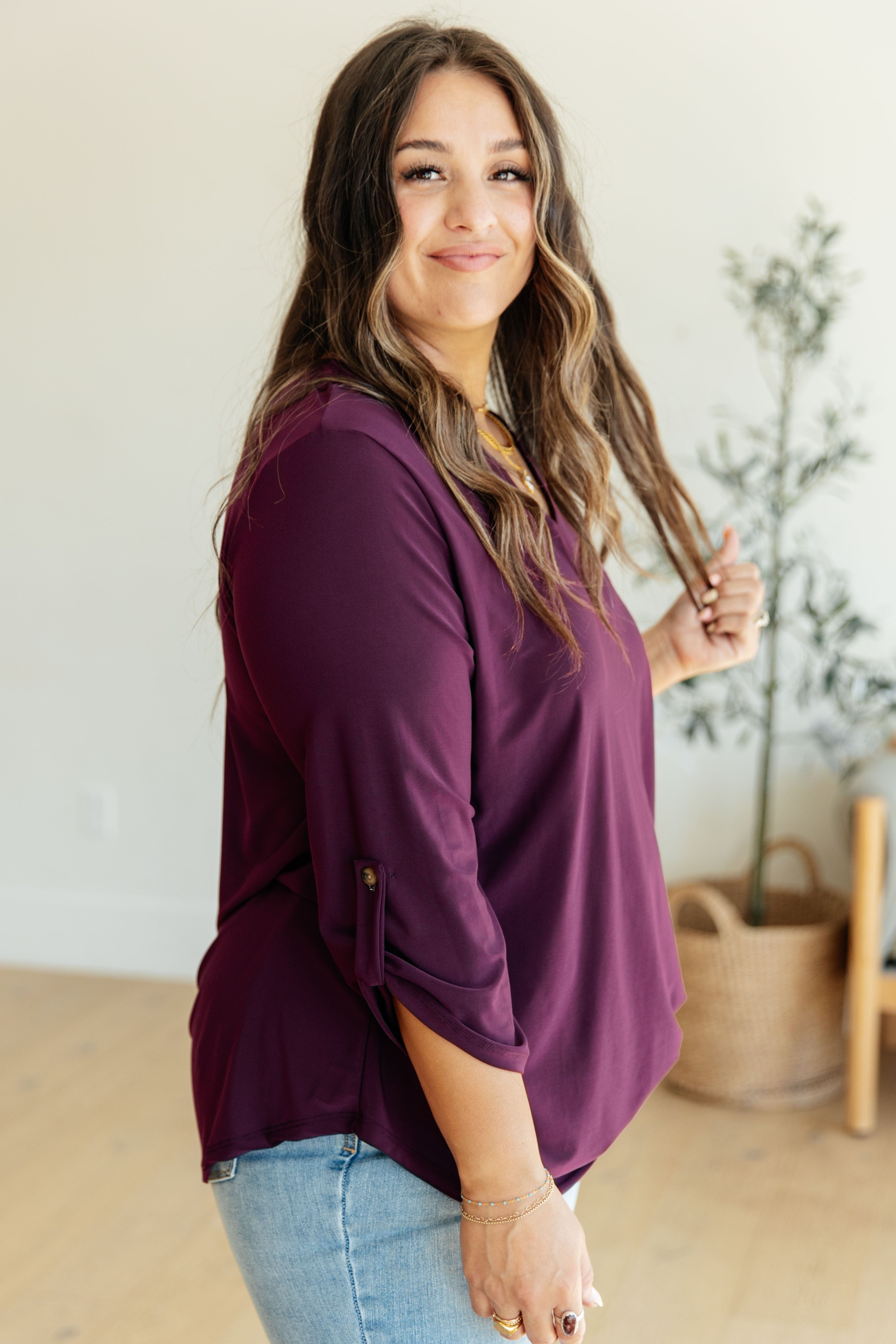 Peace and Love V-Neck Top-Womens-Stay Foxy Boutique, Florissant, Missouri