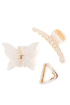 Pearl and Marble Clip Set of 3-Accessories-Stay Foxy Boutique, Florissant, Missouri