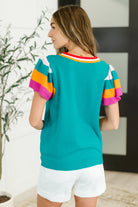 Perfect Playlist Color Block Sleeve Top-Womens-Stay Foxy Boutique, Florissant, Missouri
