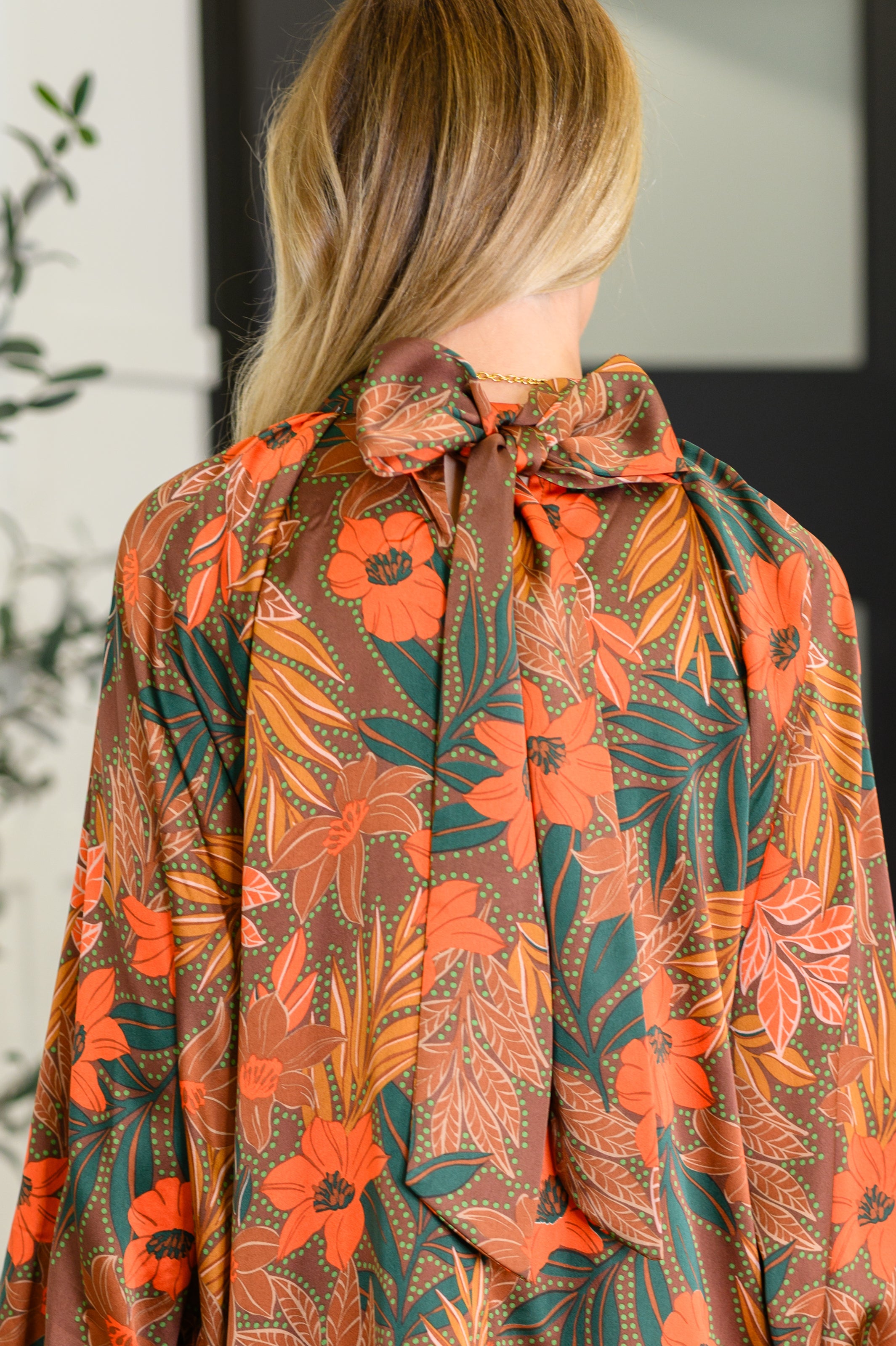 Petals After Dark Balloon Sleeve Dress-Womens-Stay Foxy Boutique, Florissant, Missouri