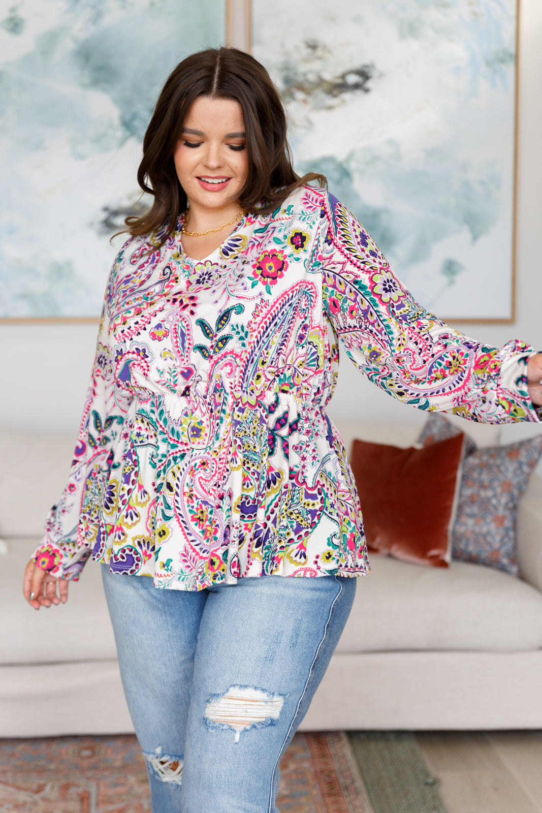 Pick a Color Peplum Blouse-Tops-Stay Foxy Boutique, Florissant, Missouri
