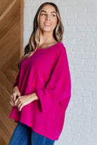 Pink Thoughts Chenille Blouse-Blouses-Stay Foxy Boutique, Florissant, Missouri