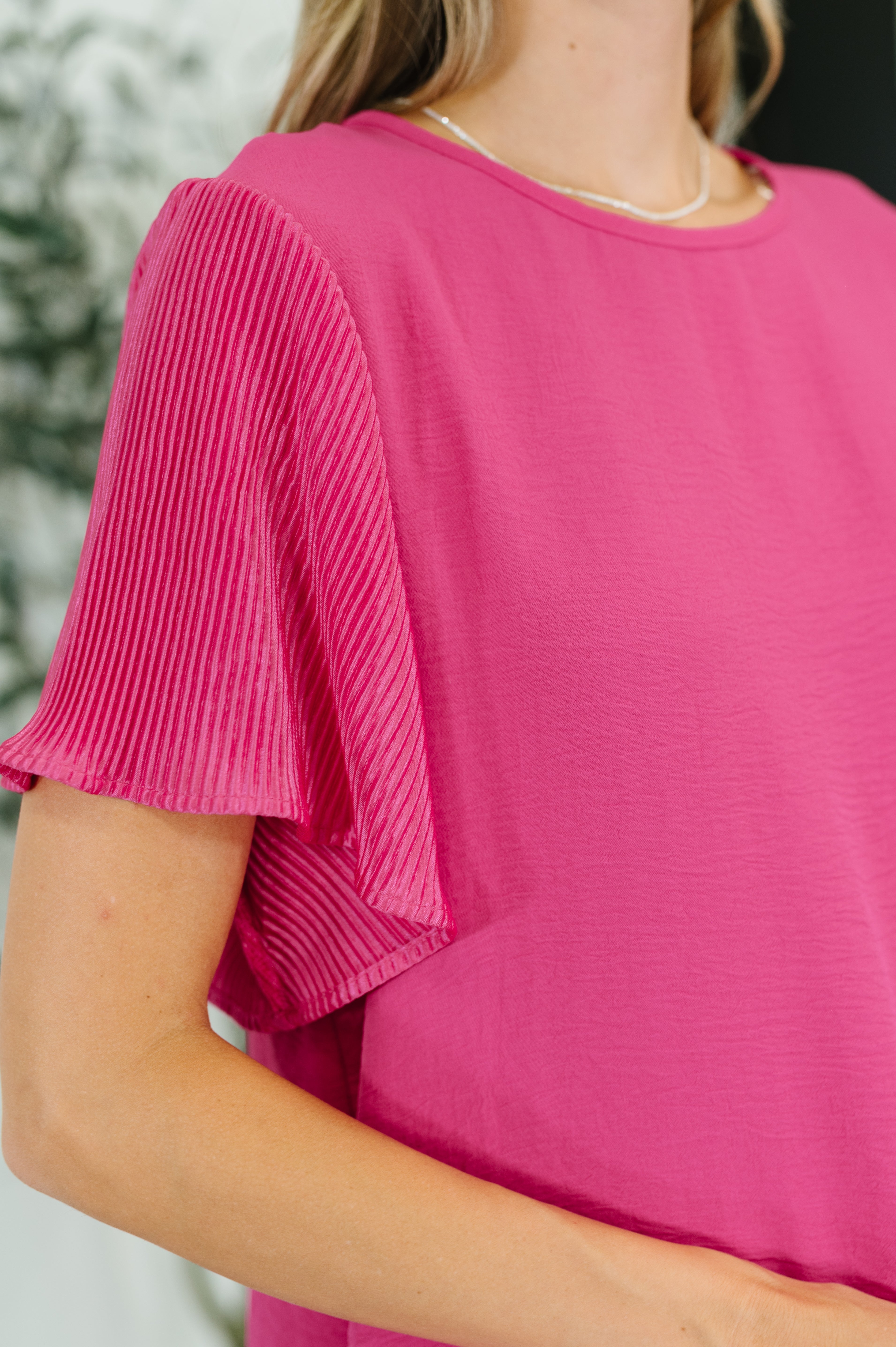 Pink and Perfect Ruffle Sleeve Top-Tops-Stay Foxy Boutique, Florissant, Missouri