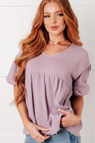 Pleasantly Perfect Bubble Sleeve Peasant Blouse-Blouses-Stay Foxy Boutique, Florissant, Missouri