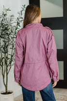 Puddle Jumper Full Front Zip Up Jacket in Mauve-Womens-Stay Foxy Boutique, Florissant, Missouri
