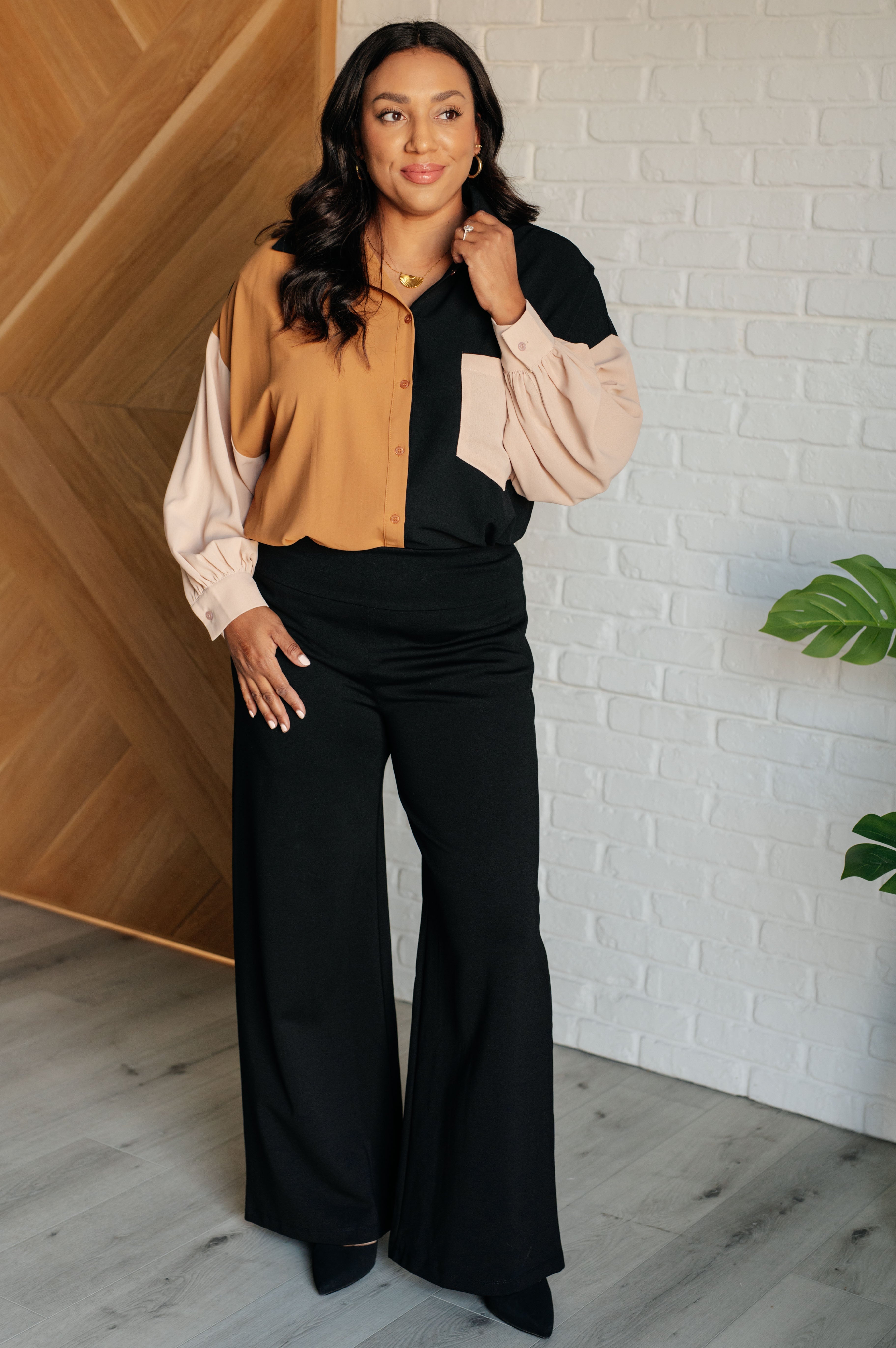 Queen of the Block Button Up-Tops-Stay Foxy Boutique, Florissant, Missouri
