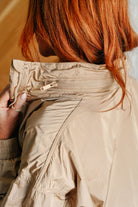 Rain, Rain Go Away Parachute Jacket in Camel-Layers-Stay Foxy Boutique, Florissant, Missouri