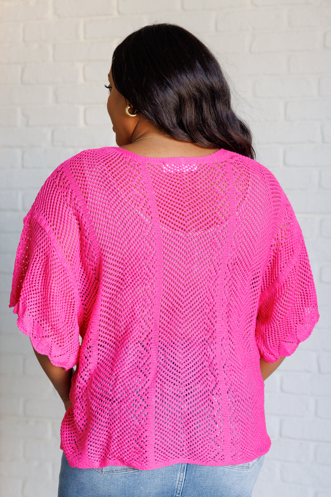 Rather Eventful Open Knit Top-Tops-Stay Foxy Boutique, Florissant, Missouri