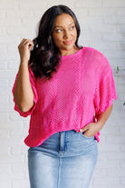 Rather Eventful Open Knit Top-Tops-Stay Foxy Boutique, Florissant, Missouri