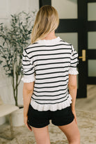 Rational Ruffle Textured Knit Blouse-Womens-Stay Foxy Boutique, Florissant, Missouri