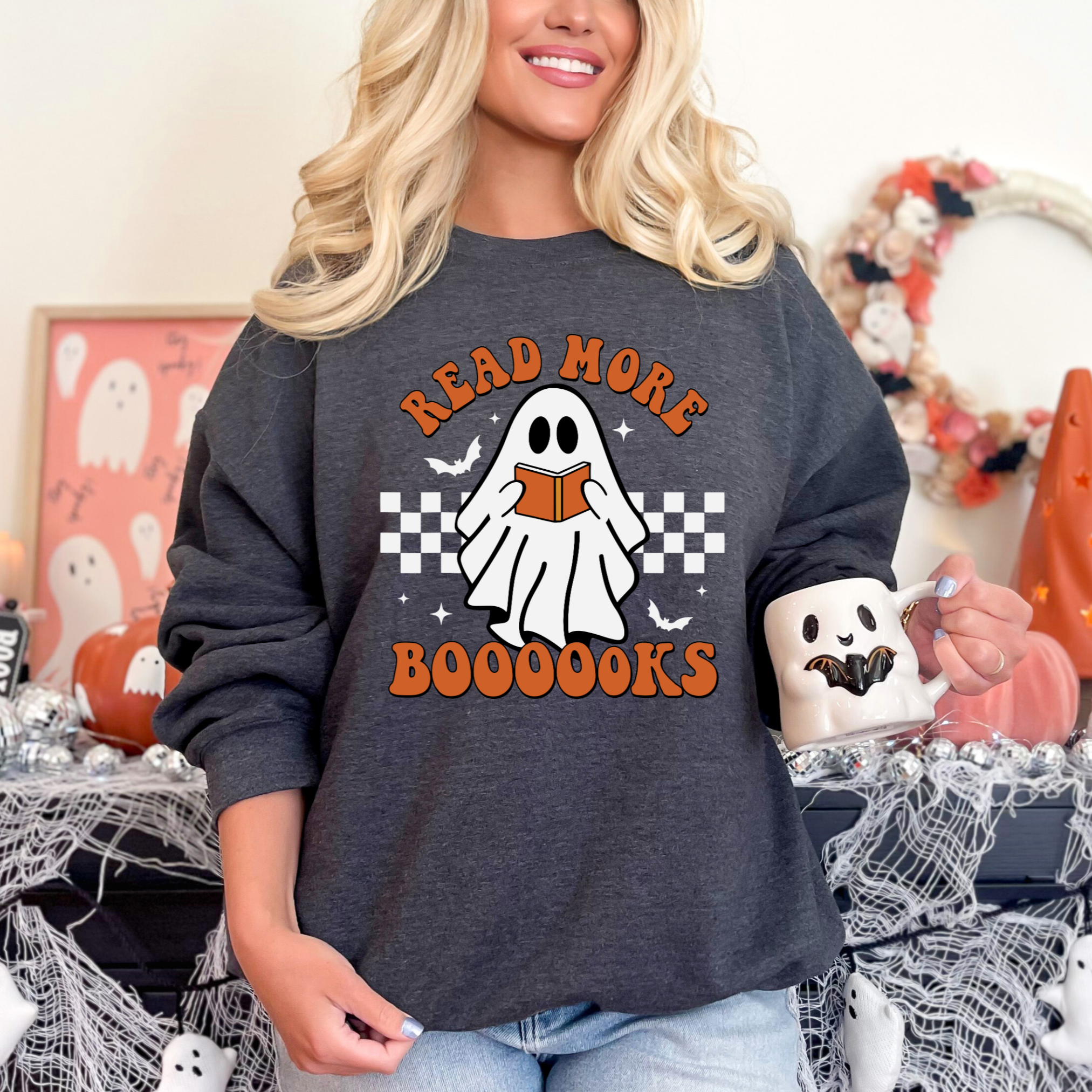Read More Booooks Sweatshirt-Womens-Stay Foxy Boutique, Florissant, Missouri