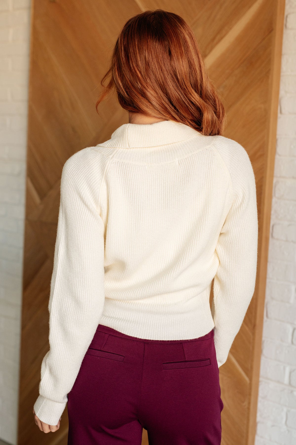 Requisite Request Surplice Crop Sweater-Tops-Stay Foxy Boutique, Florissant, Missouri