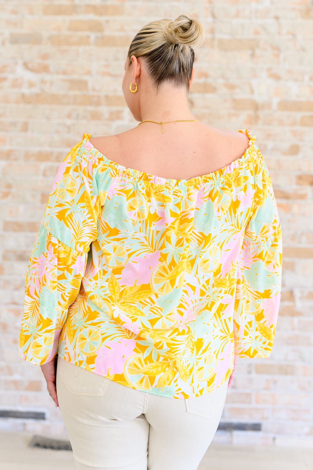 Rich Spirit Off Shoulder Bell Sleeve Blouse-Tops-Stay Foxy Boutique, Florissant, Missouri