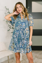 Right Here, Waving Boho V-Neck Dress-Womens-Stay Foxy Boutique, Florissant, Missouri