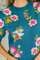 Right for Each Other Knit Floral Top-Womens-Stay Foxy Boutique, Florissant, Missouri