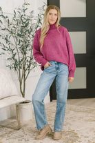Right to the Core High Neck Pullover in Light Plum-Womens-Stay Foxy Boutique, Florissant, Missouri