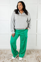 Rogue Runner Half Zip Jacket in Heather Grey-Layers-Stay Foxy Boutique, Florissant, Missouri