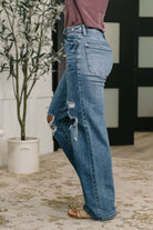Roseanne High Waist Rigid Magic Column Straight Destricted + Adjustable WS Tabs-Womens-Stay Foxy Boutique, Florissant, Missouri