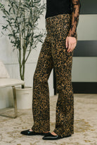 Roxy High Waist Bootcut Leopard Print-Womens-Stay Foxy Boutique, Florissant, Missouri