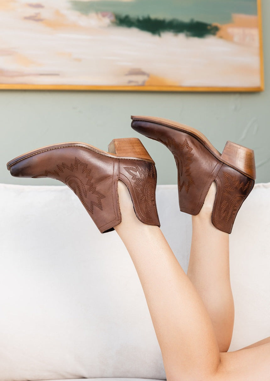 Kickin' Booties in Brown-Shoes-Stay Foxy Boutique, Florissant, Missouri
