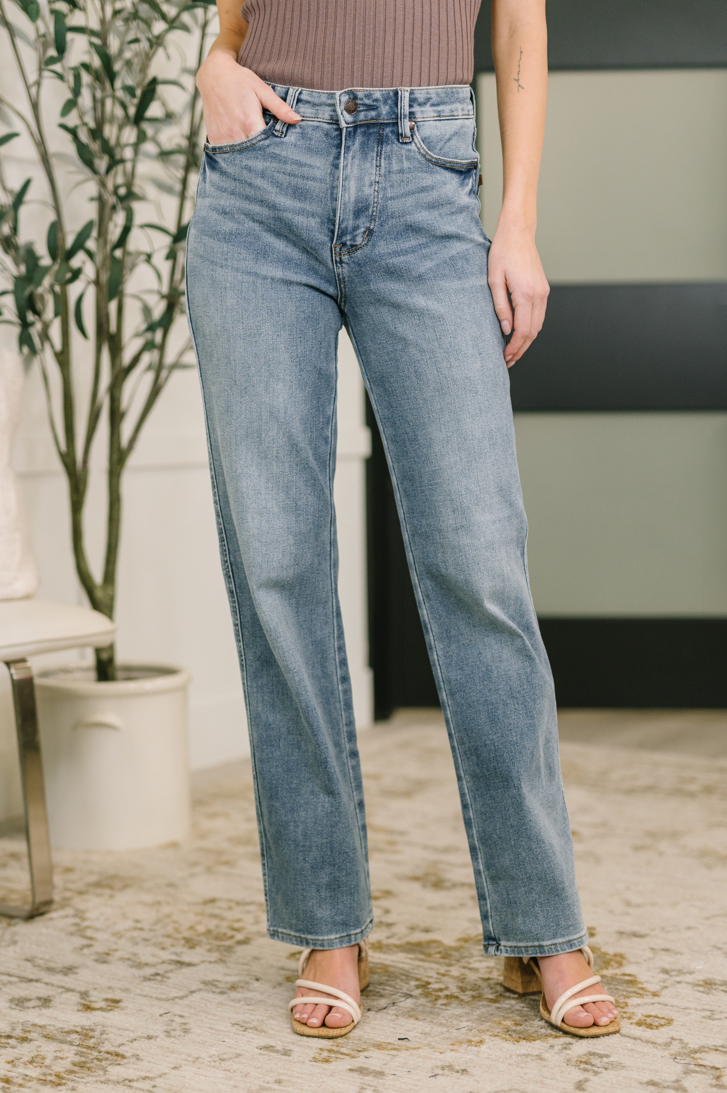 Sabrina High Waist TC Slim Straight-Womens-Stay Foxy Boutique, Florissant, Missouri