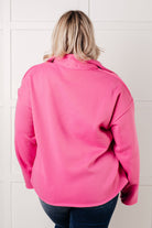Same Ol' Situation Collared Pullover in Hot Pink-Tops-Stay Foxy Boutique, Florissant, Missouri