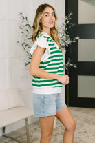 Same Page Flutter Sleeve Top-Womens-Stay Foxy Boutique, Florissant, Missouri