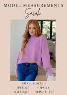 Lizzy Bell Sleeve Top in Violet Filigree-Tops-Stay Foxy Boutique, Florissant, Missouri