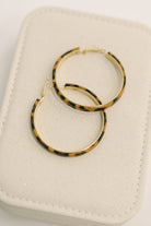 Sassy Assist Leopard Print Hoop Earrings-Womens-Stay Foxy Boutique, Florissant, Missouri