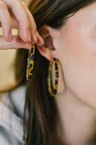 Sassy Assist Leopard Print Hoop Earrings-Womens-Stay Foxy Boutique, Florissant, Missouri