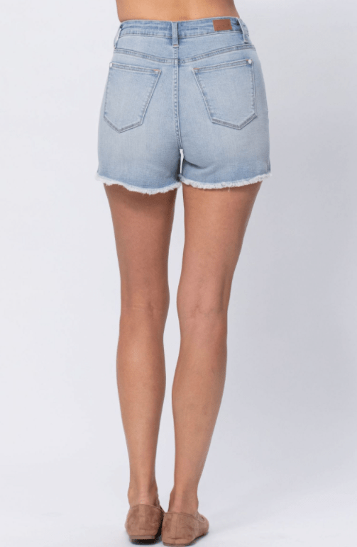 Thinkin' About You Braided Judy Blue Shorts-judy blue-Stay Foxy Boutique, Florissant, Missouri