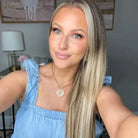 Paperclip Chain Radiant Initial Necklace-Womens-Stay Foxy Boutique, Florissant, Missouri