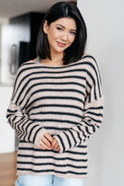Self Assured Striped Sweater-Tops-Stay Foxy Boutique, Florissant, Missouri