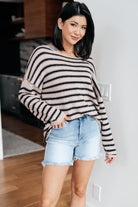 Self Assured Striped Sweater-Tops-Stay Foxy Boutique, Florissant, Missouri